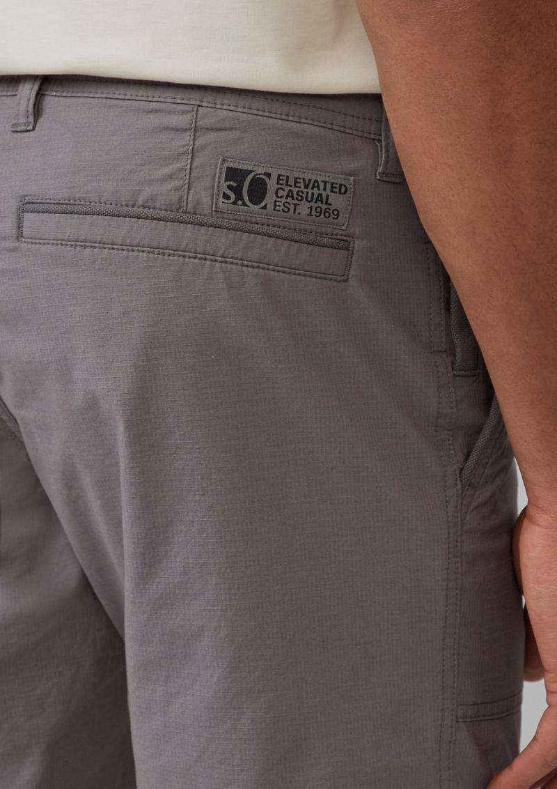 s.Oliver Phoenix: Bermuda mit Ripstop-Struktur im Worker-Style - grau