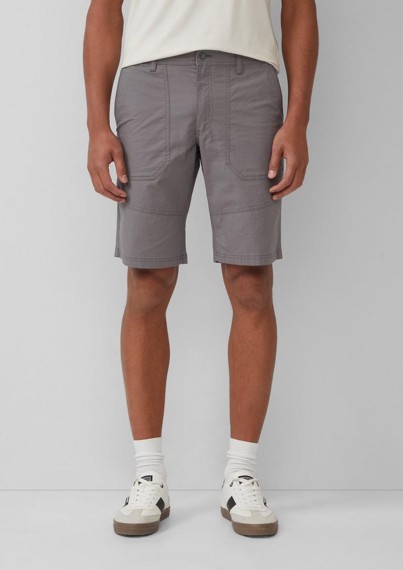 s.Oliver Phoenix: Bermuda mit Ripstop-Struktur im Worker-Style - grau