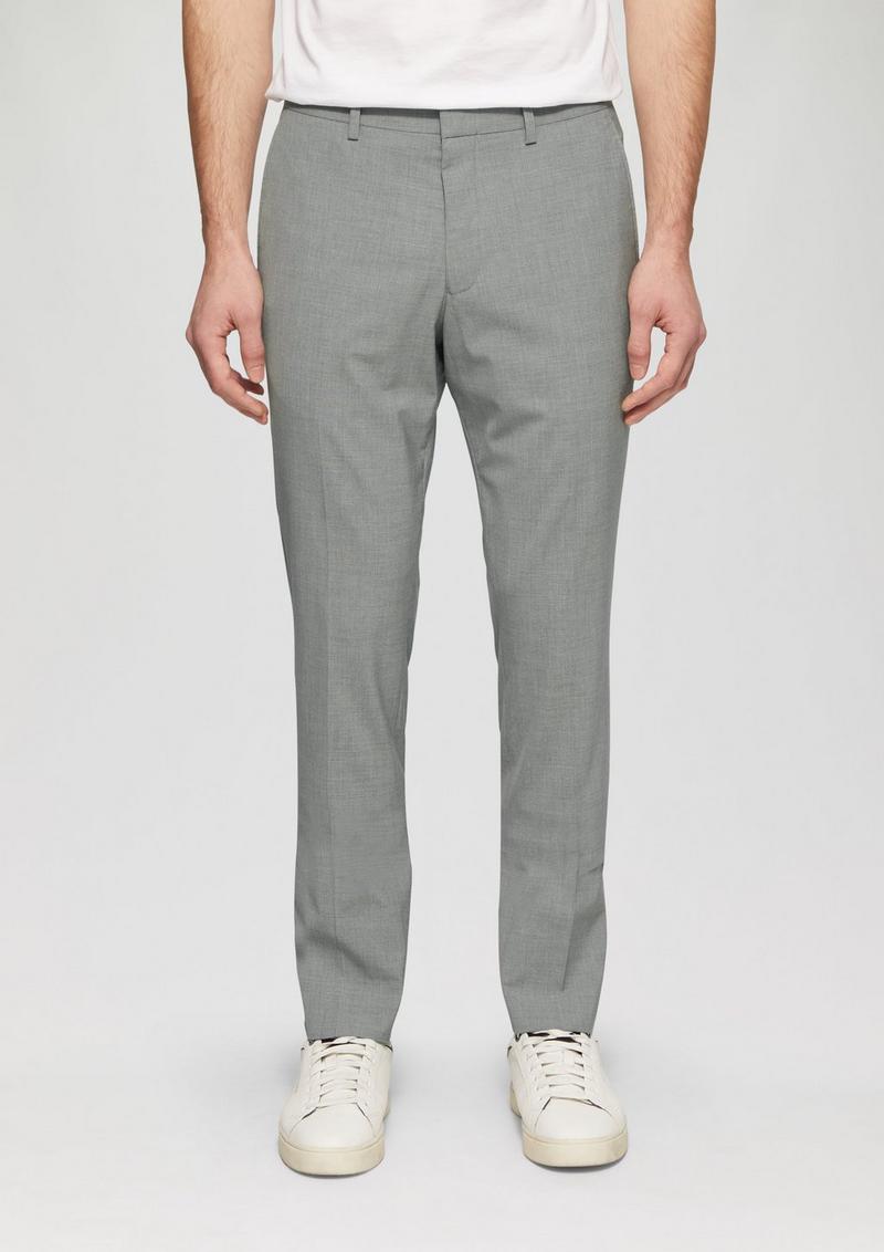 s.Oliver s.O PURE: Anzughose mit feiner Webstruktur - taubengrau
