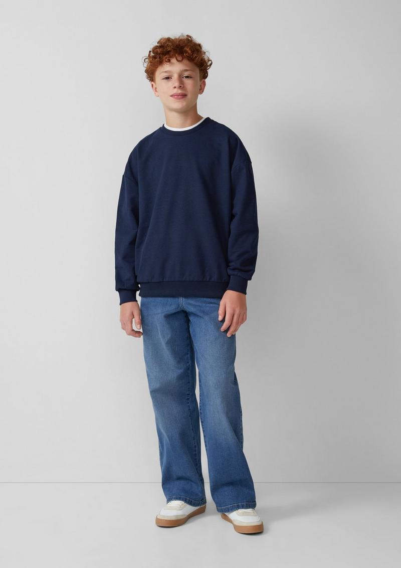 s.Oliver Unisex Sweatshirt im Oversize-Shape - navy