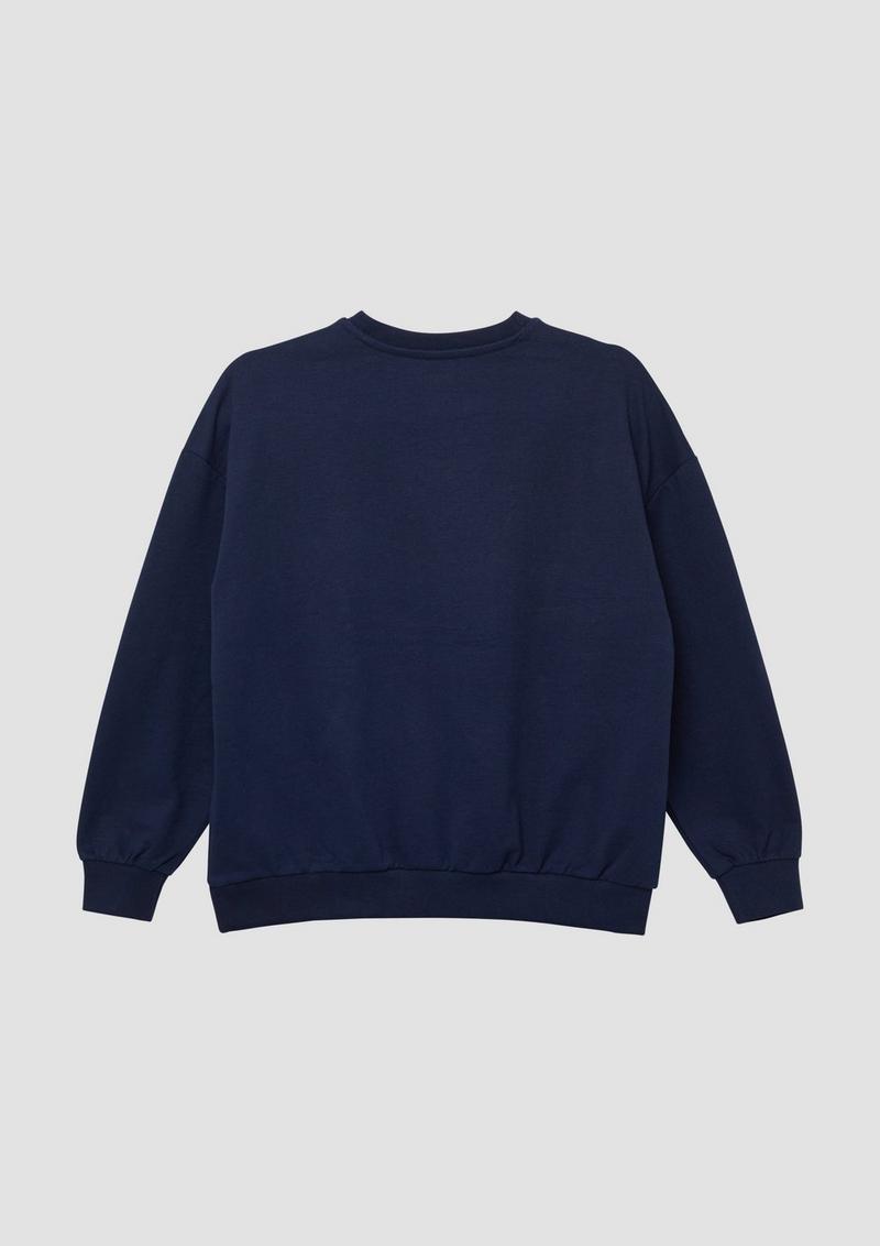 s.Oliver Unisex Sweatshirt im Oversize-Shape - navy