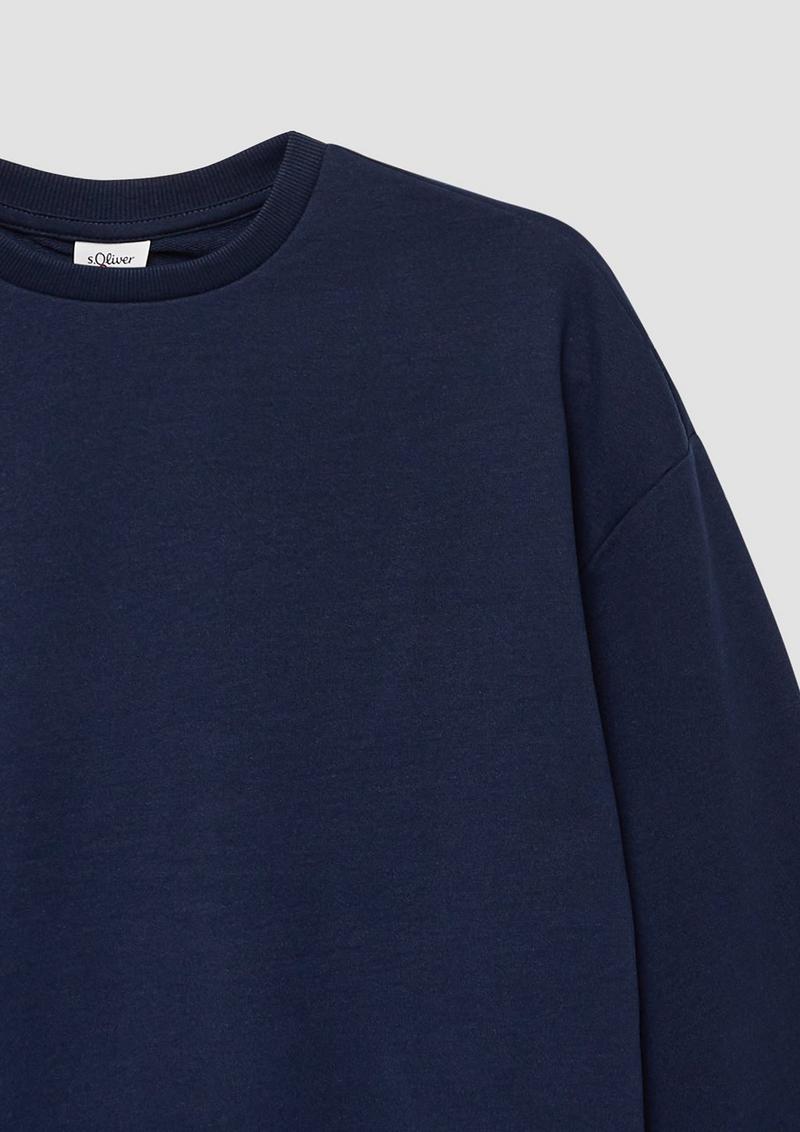 s.Oliver Unisex Sweatshirt im Oversize-Shape - navy